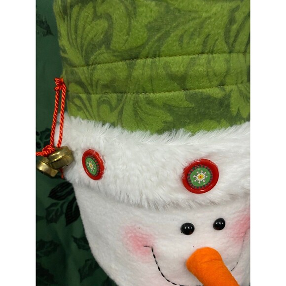 Snowman Christmas Decor Candy Bag Drawstring Bag Xmas Gift Bag - Picture 5 of 8